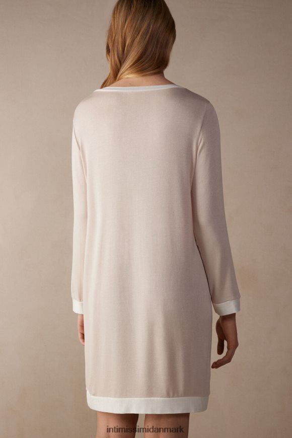 Intimissimi enkel elegance natkjole Kvinder 227j-silke pink/pudder hvid beklædning 8DZ4XJ1573