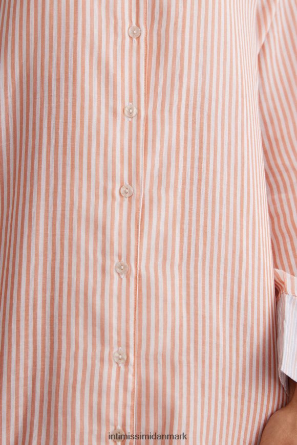 Intimissimi uendelig sommer-natkjole med knapper Kvinder 350j-ruststriber beklædning 8DZ4XJ1493