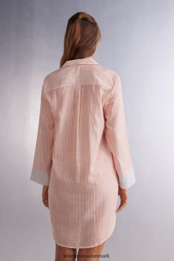 Intimissimi uendelig sommer-natkjole med knapper Kvinder 350j-ruststriber beklædning 8DZ4XJ1493