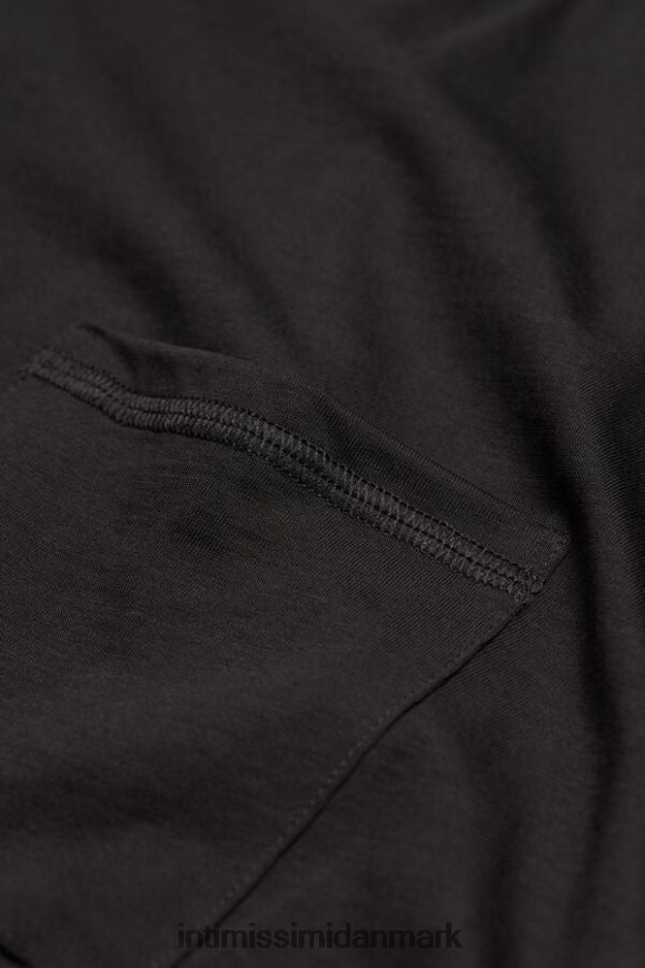 Intimissimi ultrafrisk supima bomulds natkjole Kvinder 019-sort beklædning 8DZ4XJ1659