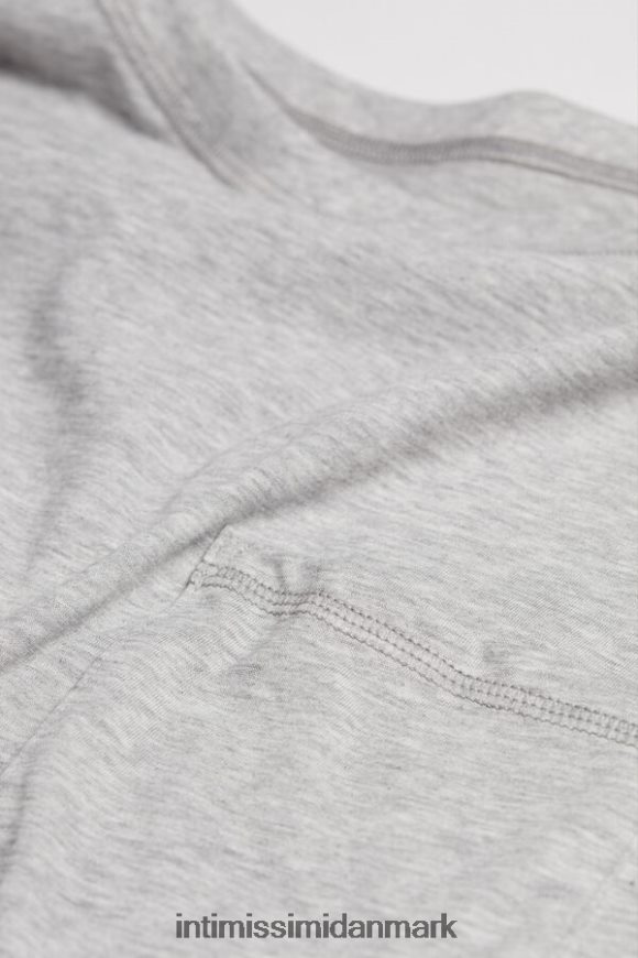 Intimissimi ultrafrisk supima bomulds natkjole Kvinder 031-lysegrå melange beklædning 8DZ4XJ1663