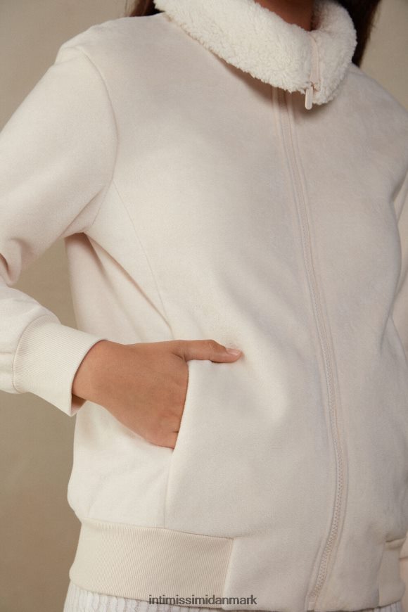 Intimissimi dame fra bjergene fleece bomberjakke Kvinder 5105-bianco naturlig beklædning 8DZ4XJ1598