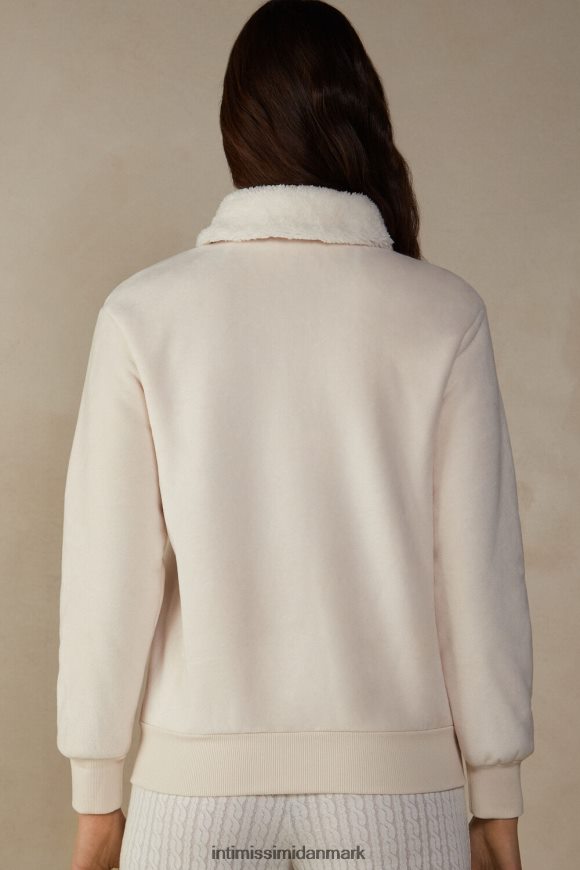 Intimissimi dame fra bjergene fleece bomberjakke Kvinder 5105-bianco naturlig beklædning 8DZ4XJ1598