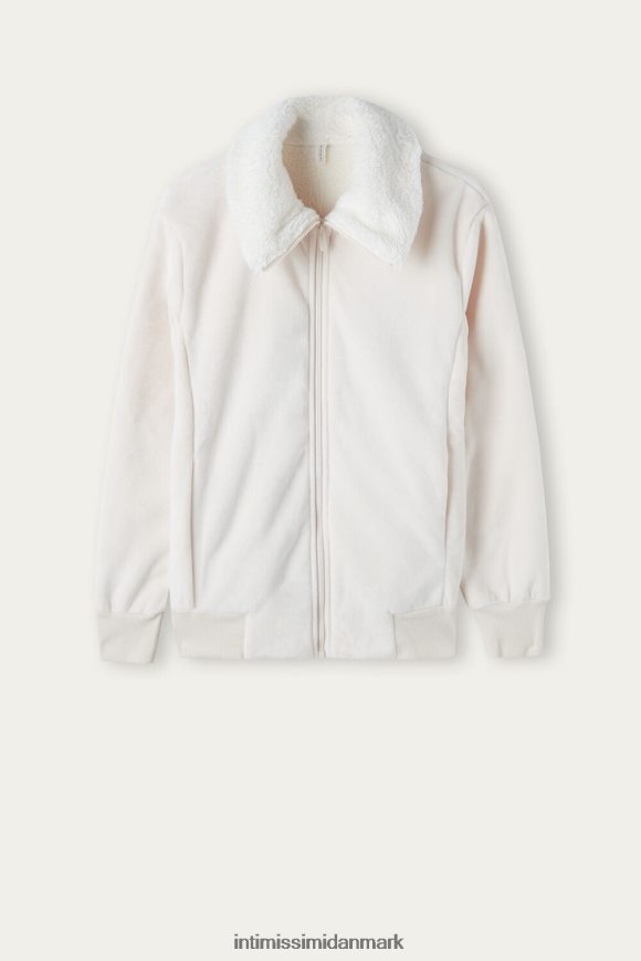 Intimissimi dame fra bjergene fleece bomberjakke Kvinder 5105-bianco naturlig beklædning 8DZ4XJ1598