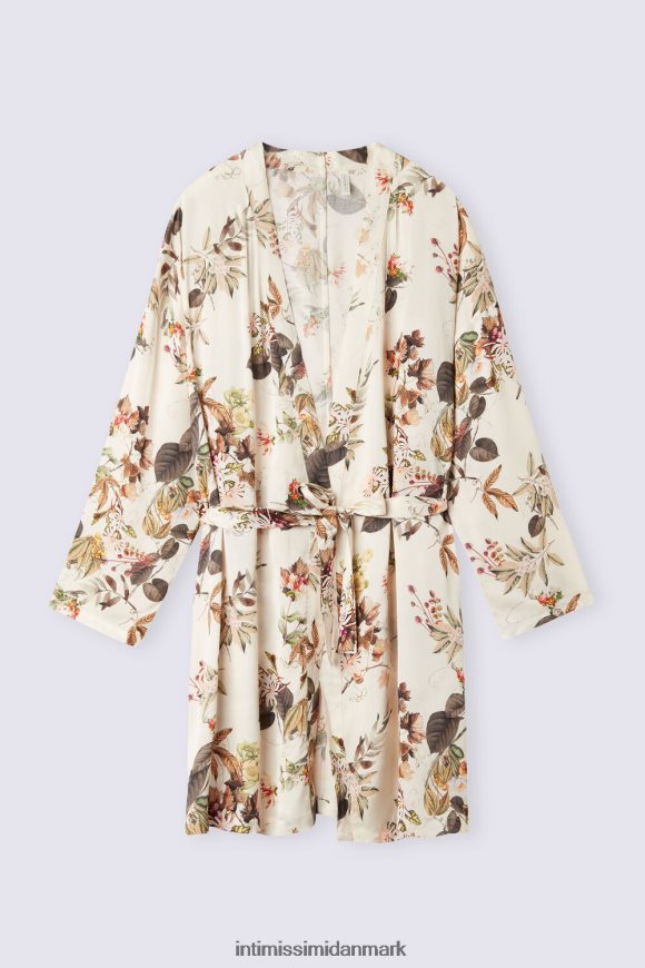 Intimissimi efterårs botanik viskose satin kimono Kvinder 999i-st.efterårs botanik beklædning 8DZ4XJ1506