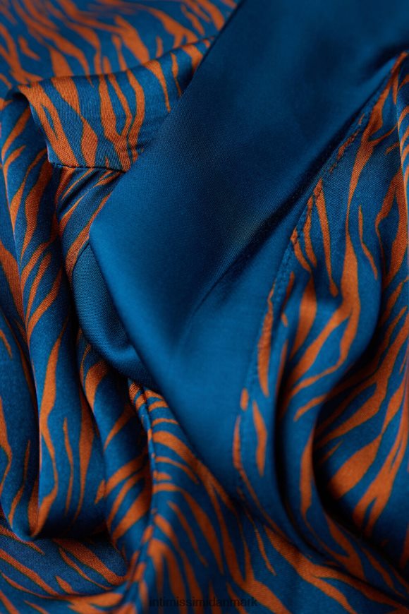 Intimissimi go animalier viskose satin kimono Kvinder 351j-st.go animalier lyscinn/blå beklædning 8DZ4XJ1490