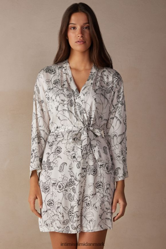 Intimissimi ren glæde satin kimono Kvinder 223j-ren glædesprint beklædning 8DZ4XJ1554