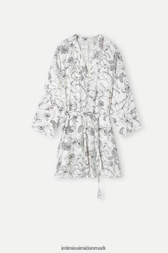 Intimissimi ren glæde satin kimono Kvinder 223j-ren glædesprint beklædning 8DZ4XJ1554