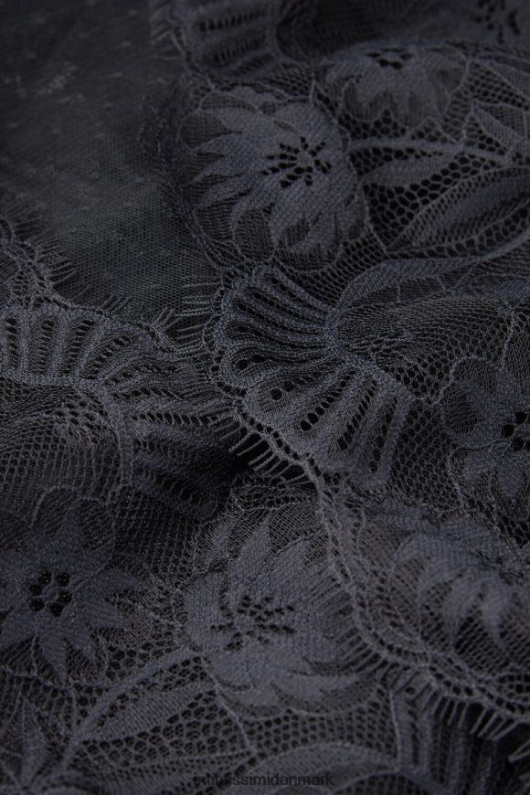 Intimissimi sensuelle blomster plumetis tyl og blonde morgenkåbe Kvinder 019-sort beklædning 8DZ4XJ1498