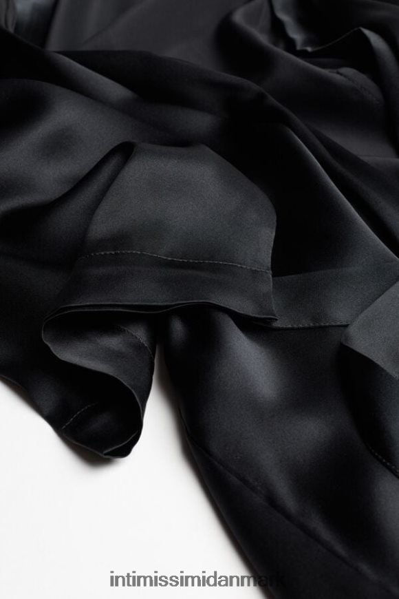 Intimissimi silke kimono Kvinder 019-sort beklædning 8DZ4XJ1679