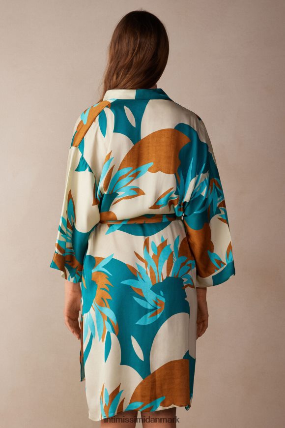 Intimissimi sommer vibes viskose satin kimono Kvinder 241j-sommervibes print beklædning 8DZ4XJ1523