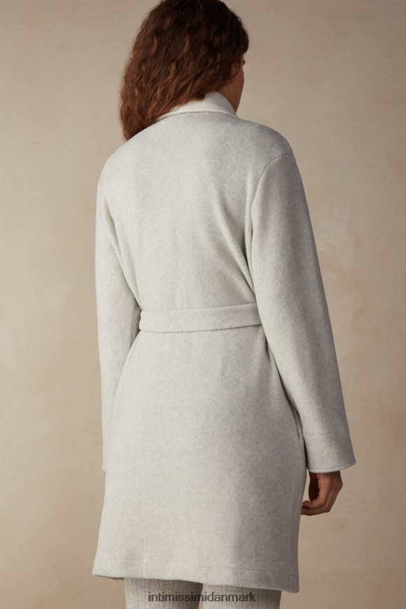 Intimissimi varm kæle morgenkåbe Kvinder 153j-grå melange/creme beklædning 8DZ4XJ1578
