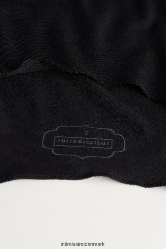 Intimissimi langærmet body i modal og kashmir Kvinder 019-sort beklædning 8DZ4XJ1451