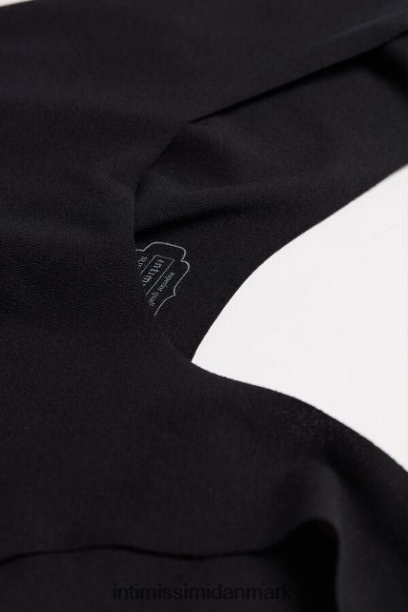 Intimissimi supima bodysuit i bomuld med rund hals Kvinder 019-sort beklædning 8DZ4XJ1427