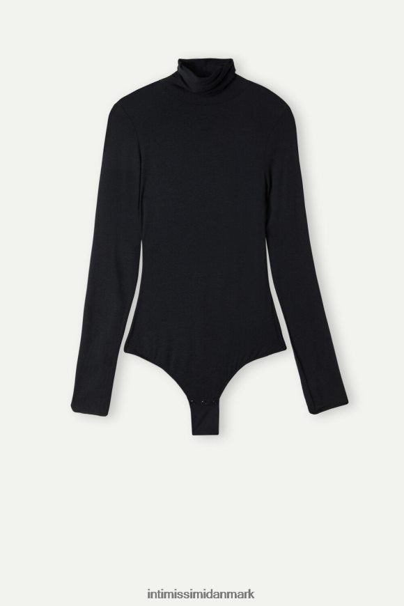 Intimissimi ultralet modal med kashmir højhalset krop Kvinder 019-sort beklædning 8DZ4XJ1378