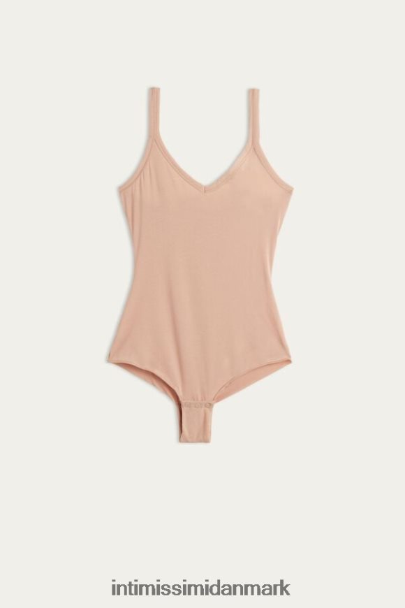 Intimissimi ultralet supima bomuldsvest bodysuit Kvinder 044-blød beige beklædning 8DZ4XJ1403