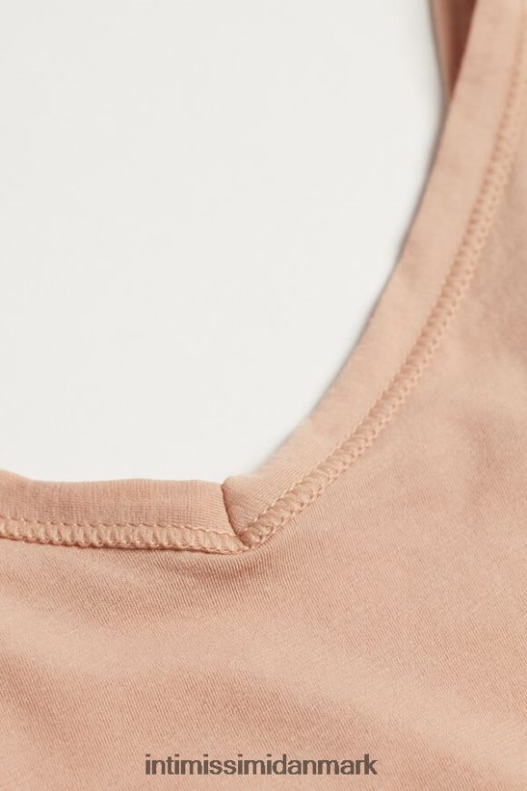 Intimissimi ultralet supima bomuldsvest bodysuit Kvinder 044-blød beige beklædning 8DZ4XJ1403