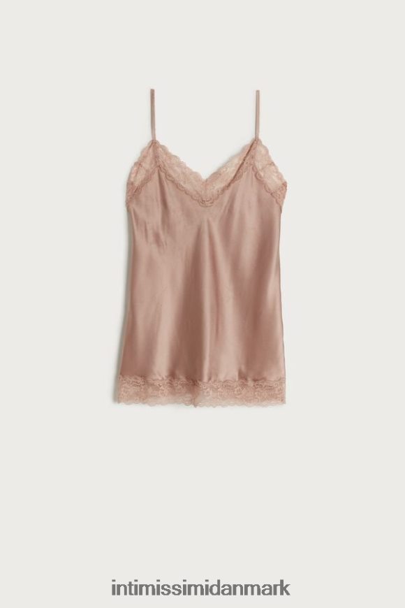 Intimissimi blonde og silke top Kvinder 163i-satin pink beklædning 8DZ4XJ1435