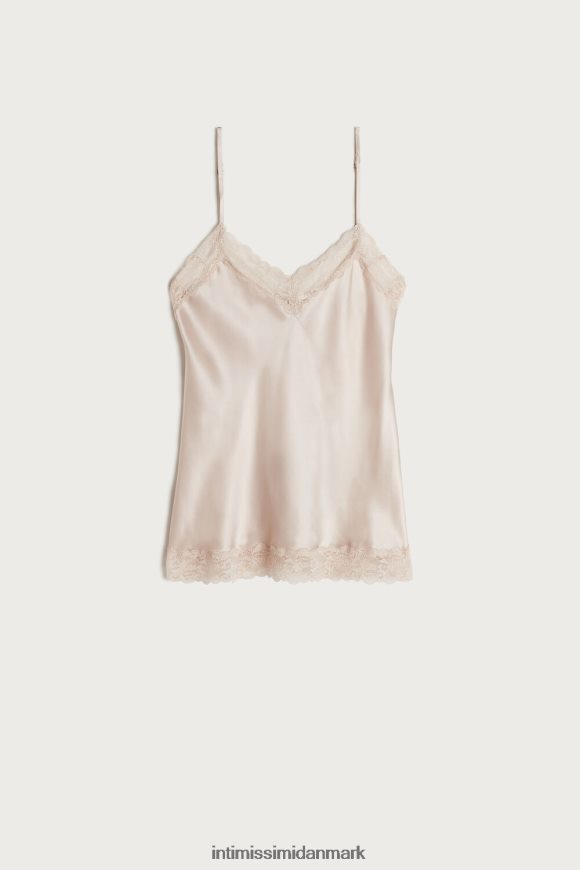 Intimissimi blonde og silke top Kvinder 2280-lyserød silke beklædning 8DZ4XJ1477