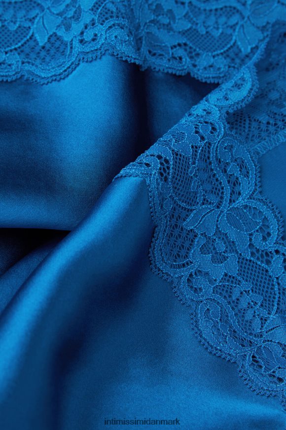 Intimissimi blonde og silke top Kvinder 328j-nautisk blå beklædning 8DZ4XJ1268