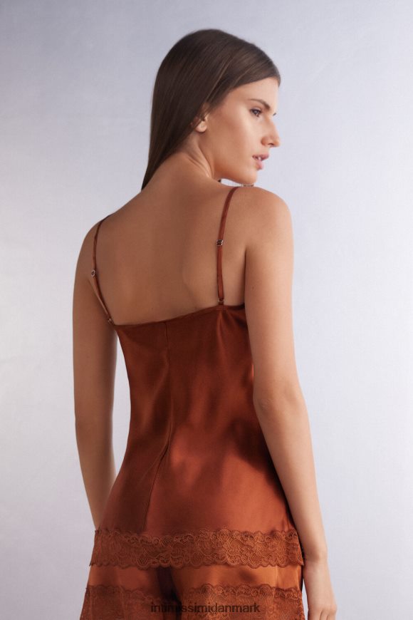 Intimissimi blonde og silke top Kvinder 332j-lys kanel beklædning 8DZ4XJ1267