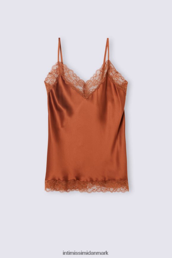 Intimissimi blonde og silke top Kvinder 332j-lys kanel beklædning 8DZ4XJ1267