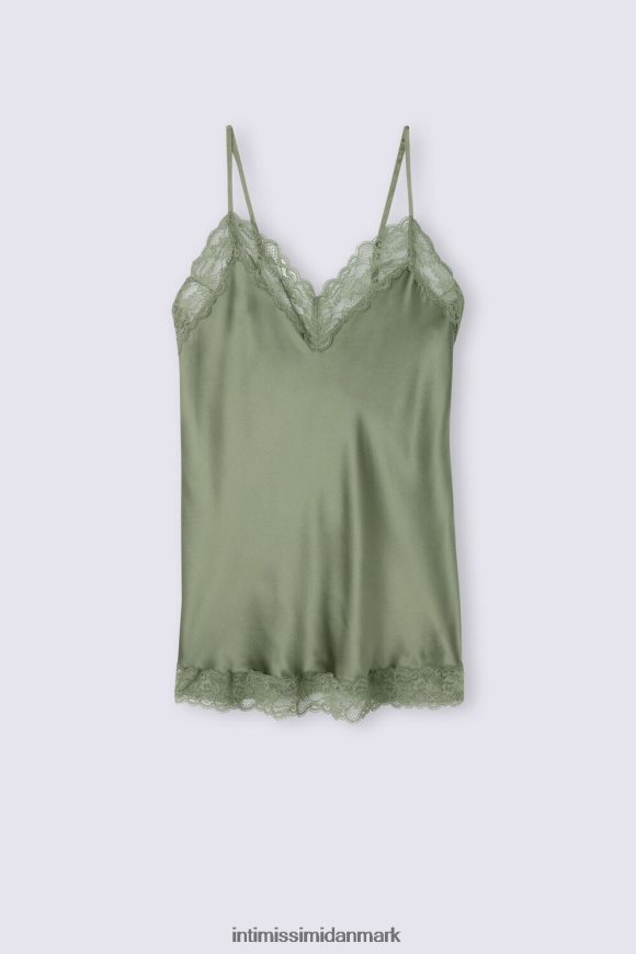 Intimissimi blonde og silke top Kvinder 344j-salvia grøn beklædning 8DZ4XJ1266
