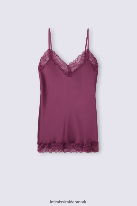 Intimissimi blonde og silke top Kvinder 345j-lilla vin beklædning 8DZ4XJ1265