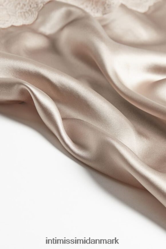Intimissimi blonde og silke top Kvinder 651i-pulver beige beklædning 8DZ4XJ1405