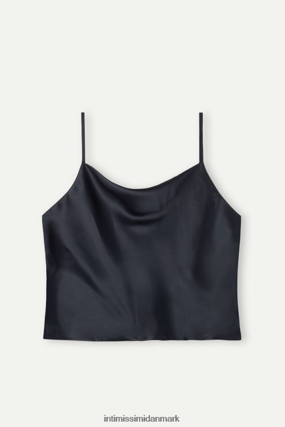 Intimissimi kort silke camisole Kvinder 019-sort beklædning 8DZ4XJ1320