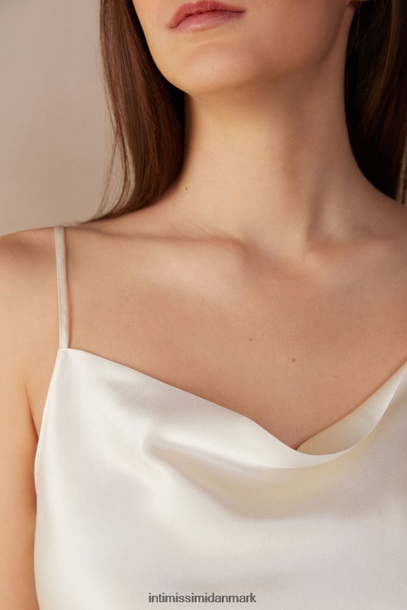 Intimissimi kort silke camisole Kvinder 2127-pulver hvid beklædning 8DZ4XJ1319