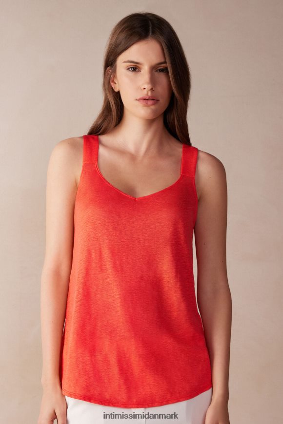 Intimissimi linned camisole Kvinder 219j-flamme skarlagen beklædning 8DZ4XJ1303