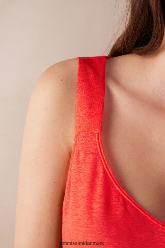 Intimissimi linned camisole Kvinder 219j-flamme skarlagen beklædning 8DZ4XJ1303