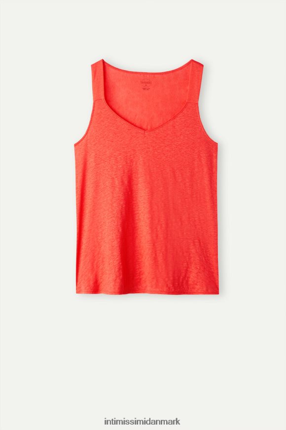 Intimissimi linned camisole Kvinder 219j-flamme skarlagen beklædning 8DZ4XJ1303