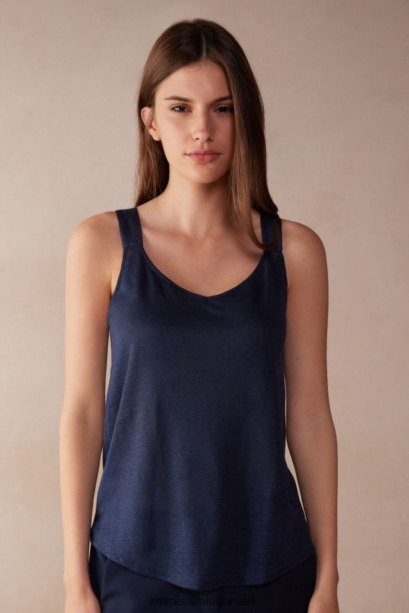 Intimissimi linned camisole Kvinder 243j-sømand blå beklædning 8DZ4XJ1282