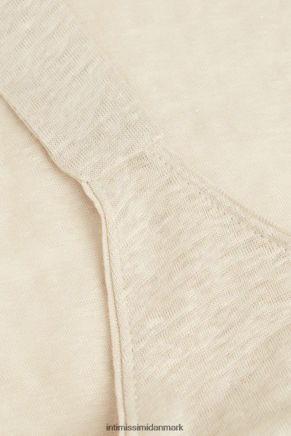 Intimissimi linned camisole Kvinder 913i-beige reb beklædning 8DZ4XJ1293