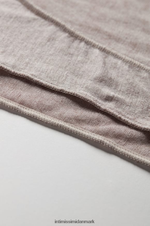 Intimissimi modal kashmir ultralet top med bred skulder Kvinder 7525-skal beige melange beklædning 8DZ4XJ1449