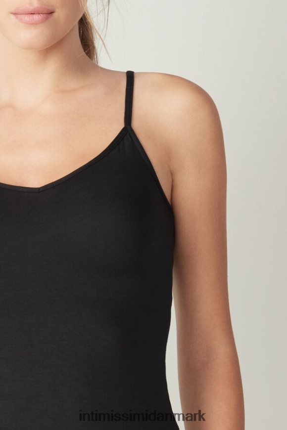 Intimissimi modal top Kvinder 019-sort beklædning 8DZ4XJ1468