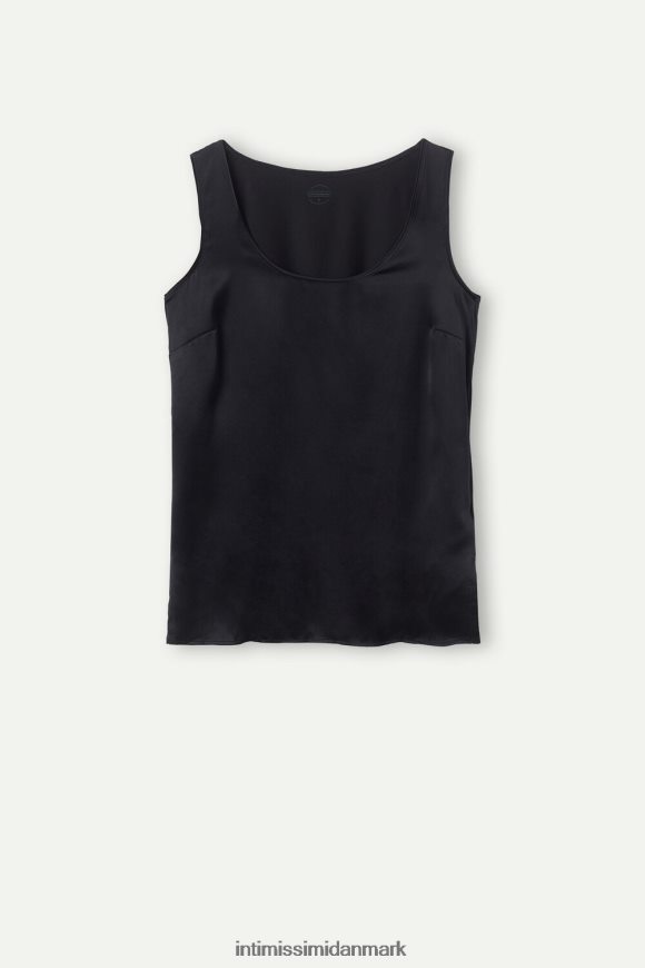 Intimissimi silke og modal vest Kvinder 019-sort beklædning 8DZ4XJ1367