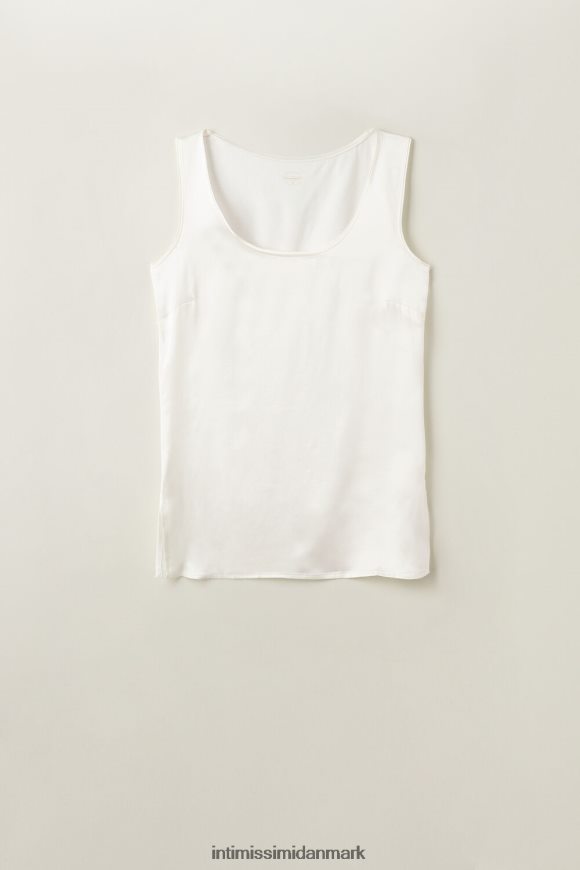 Intimissimi silke og modal vest Kvinder 2127-pulver hvid beklædning 8DZ4XJ1369