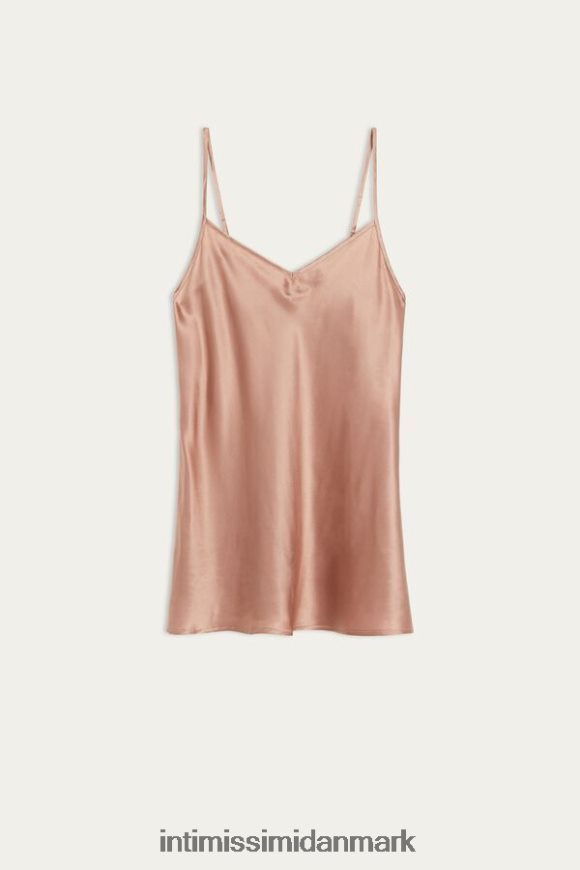 Intimissimi silke satin top med v-hals Kvinder 163i-satin pink beklædning 8DZ4XJ1395