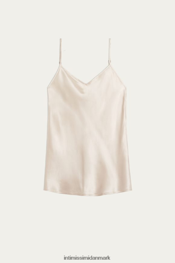 Intimissimi silke satin top med v-hals Kvinder 2280-lyserød silke beklædning 8DZ4XJ1392