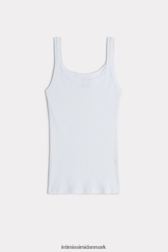 Intimissimi supima bomuld racer vest top Kvinder 001-hvid beklædning 8DZ4XJ1462