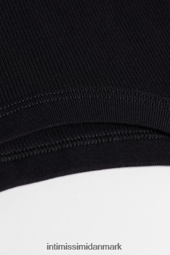 Intimissimi supima bomuld racer vest top Kvinder 019-sort beklædning 8DZ4XJ1461