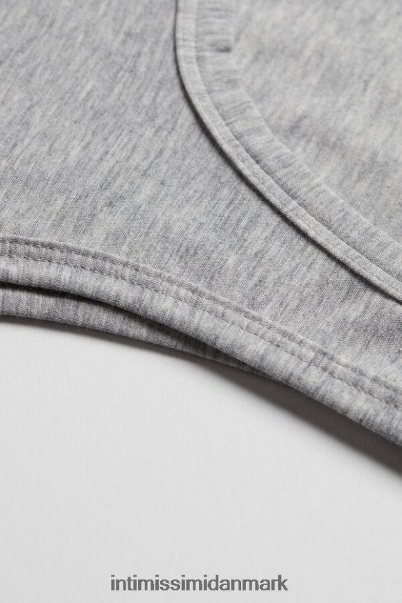 Intimissimi tanktop med bred skulder i naturlig bomuld Kvinder 031-lysegrå melange beklædning 8DZ4XJ1484
