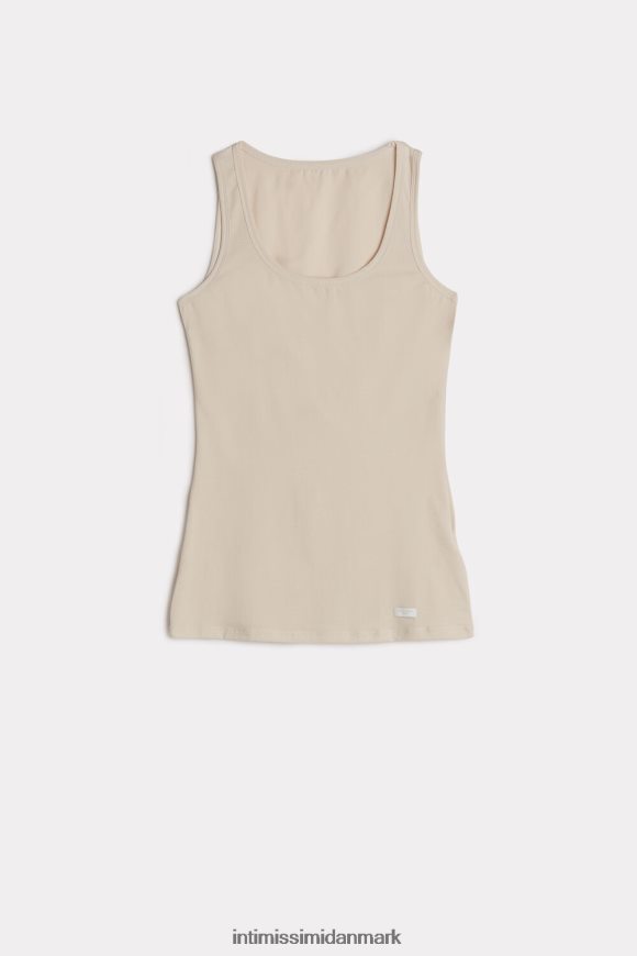 Intimissimi tanktop med bred skulder i naturlig bomuld Kvinder 2280-lyserød silke beklædning 8DZ4XJ1483