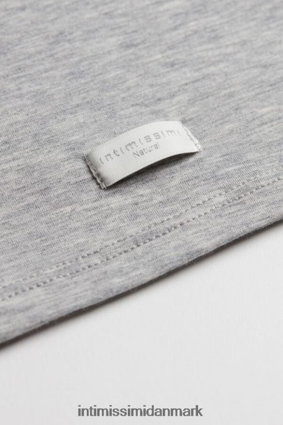 Intimissimi top med stropper i naturlig bomuld Kvinder 031-lysegrå melange beklædning 8DZ4XJ1485