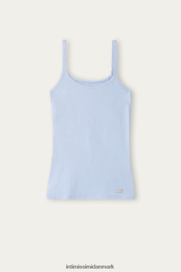 Intimissimi top med stropper i naturlig bomuld Kvinder 212j-sød lavendel beklædning 8DZ4XJ1328