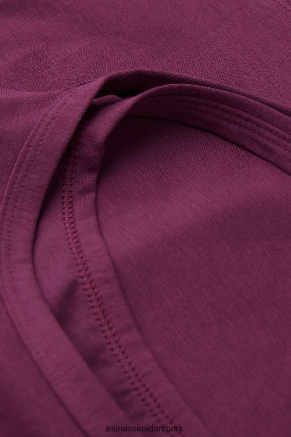 Intimissimi top med stropper i naturlig bomuld Kvinder 345j-lilla vin beklædning 8DZ4XJ1272