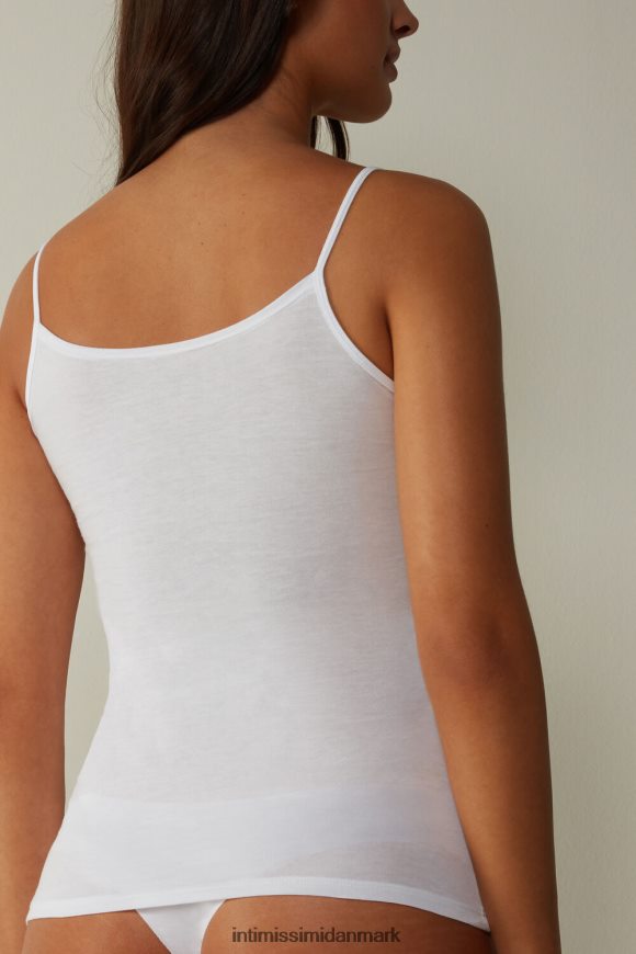 Intimissimi ultrafrisk supima bomuldsvest top Kvinder 001-hvid beklædning 8DZ4XJ1463